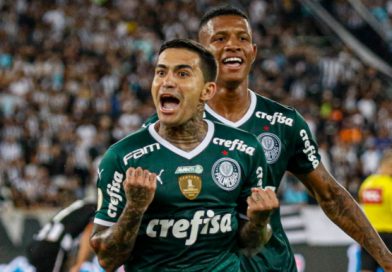 Palmeiras larga atrás, mas vence o Botafogo fora de casa e segue isolado na liderança do Brasileirão